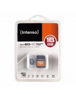 Micro SD Memory Card with Adaptor INTENSO 3413470 16 GB Class 10