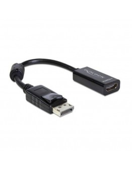 DisplayPort to HDMI Adapter DELOCK 61849 13 cm Black