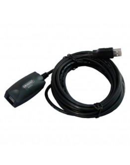 Extension Lead Ewent EW1014 USB 2.0 5 m Black