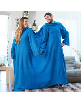 Snug Snug Big Twin Double Blanket with Sleeves for Adults