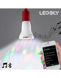 Ledoly C1000 Multicoloured Bluetooth LED Bulb with Speaker