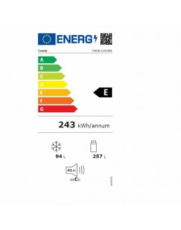 Combined fridge Candy CMGN 6204WN White (200 x 60 cm)