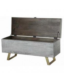 Chest DKD Home Decor Wood Metal (116 x 40 x 50 cm)