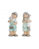 Decorative Figure DKD Home Decor Fibreglass Boys (2 pcs) (20 x 18 x 48 cm)