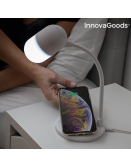 LED lamp with Speaker and Wireless Charger Akalamp InnovaGoods