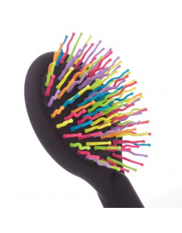 Rainbow Hair Brush with Mirror