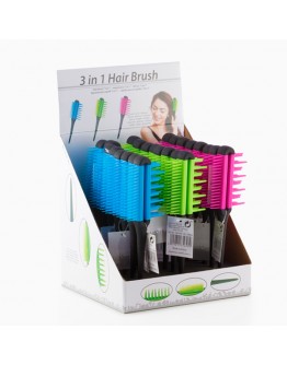 Triple Action Hairbrush