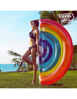 Adventure Goods Inflatable Rainbow Lilo