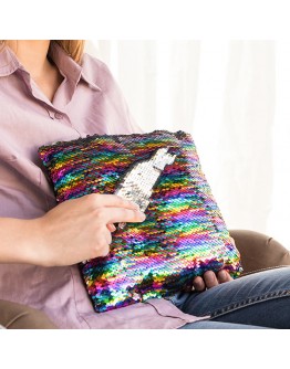 Rainbow Magic Sequin Cushion