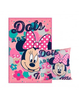 Minnie Blanket and Cushion Set