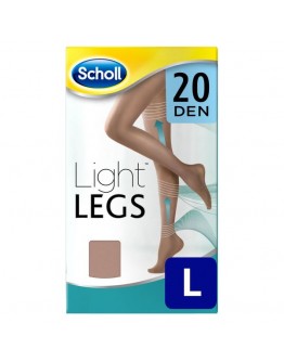 Dr Scholl 20 Den Natural Light Compression Stockings - L