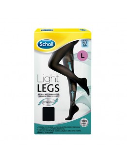 Dr Scholl 60 Den Black Light Compression Stockings - L