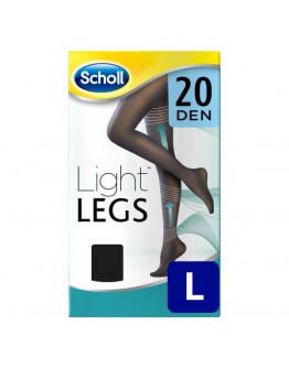 Dr Scholl Black 20 Den Light Compression Tights - L 