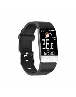 Activity Bangle KSIX Thermometer HR 1,4" Bluetooth 90 mAh Black