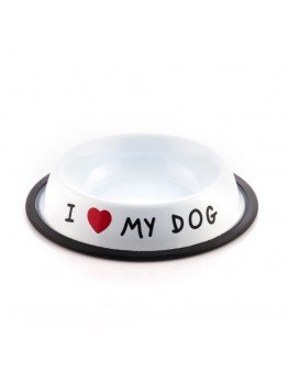 Pet feeding dish I Love My Dog