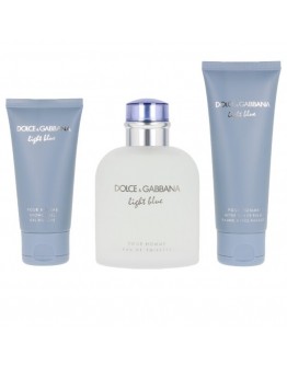 Men's Perfume Set Light Blue Dolce & Gabbana EDT (3 pcs)