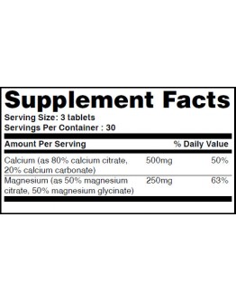 Vitamins and Minerals HAYA LABS Cal-Mag Citrate 90 tabs.