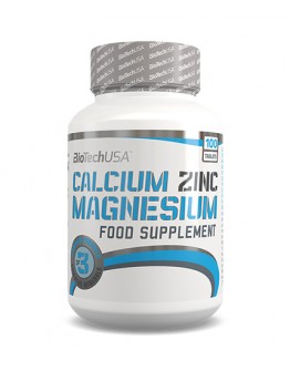 Minerals BIOTECH USA Calcium Zinc Magnesium 100 Tablets