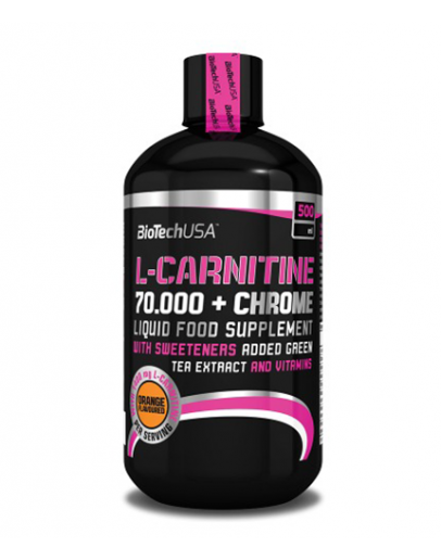 Liquid L-Carnitine BIOTECH USA L-Carnitine + Chrome 70.000 Liquid / 500 ml.