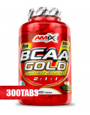 Amino acids AMIX BCAA Gold 300 Tabs.