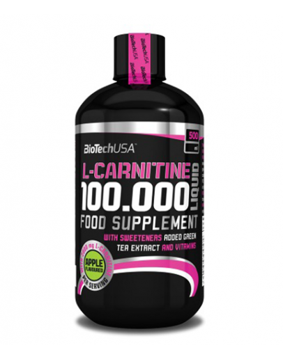 Ultra-concentrated liquid form of L-Carnitine BIOTECH USA L-Carnitine 100.000 / 500 ml 