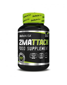 Nutritional Supplement Zinc, Magnesium and Vitamin B6 BIOTECH USA ZMAttack / 60 Capsules