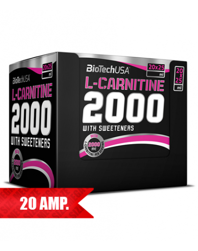 Concentrated L-Carnitine Liquid BIOTECH USA L-Carnitine 2000/20 Amp.