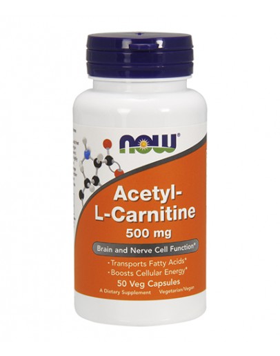 NOW Acetyl L-Carnitine 500mg. / 50 VCaps.