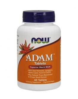 NOW ADAM™ Superior Mens Multiple Vitamin 60 Tabs.