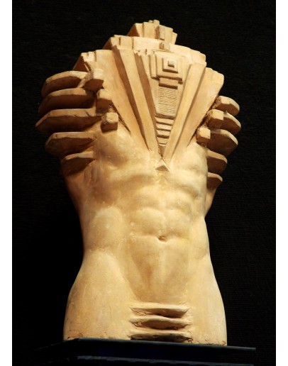 B Multidimensional torso M Winner 52 / 23 / 16 cm 2008 - bronze statue for home decoration or office