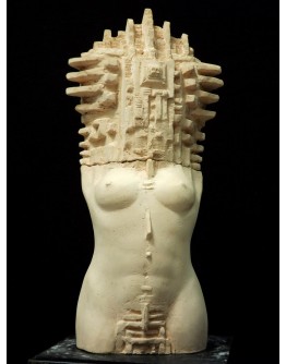 T Multidimensional torso F /Diana / 2011 116/47/32cm terracotta statue for home decoration or office