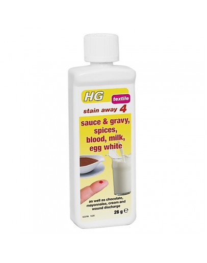 HG 423 stain away no. 4 / the blood stain remover for clothes and for sauce, gravy, herbs and milk stain removal.